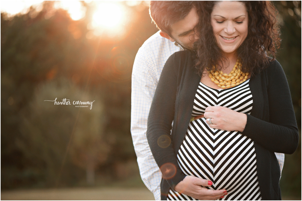 Atlanta maternity photographer | backlit maternity | sunset maternity session