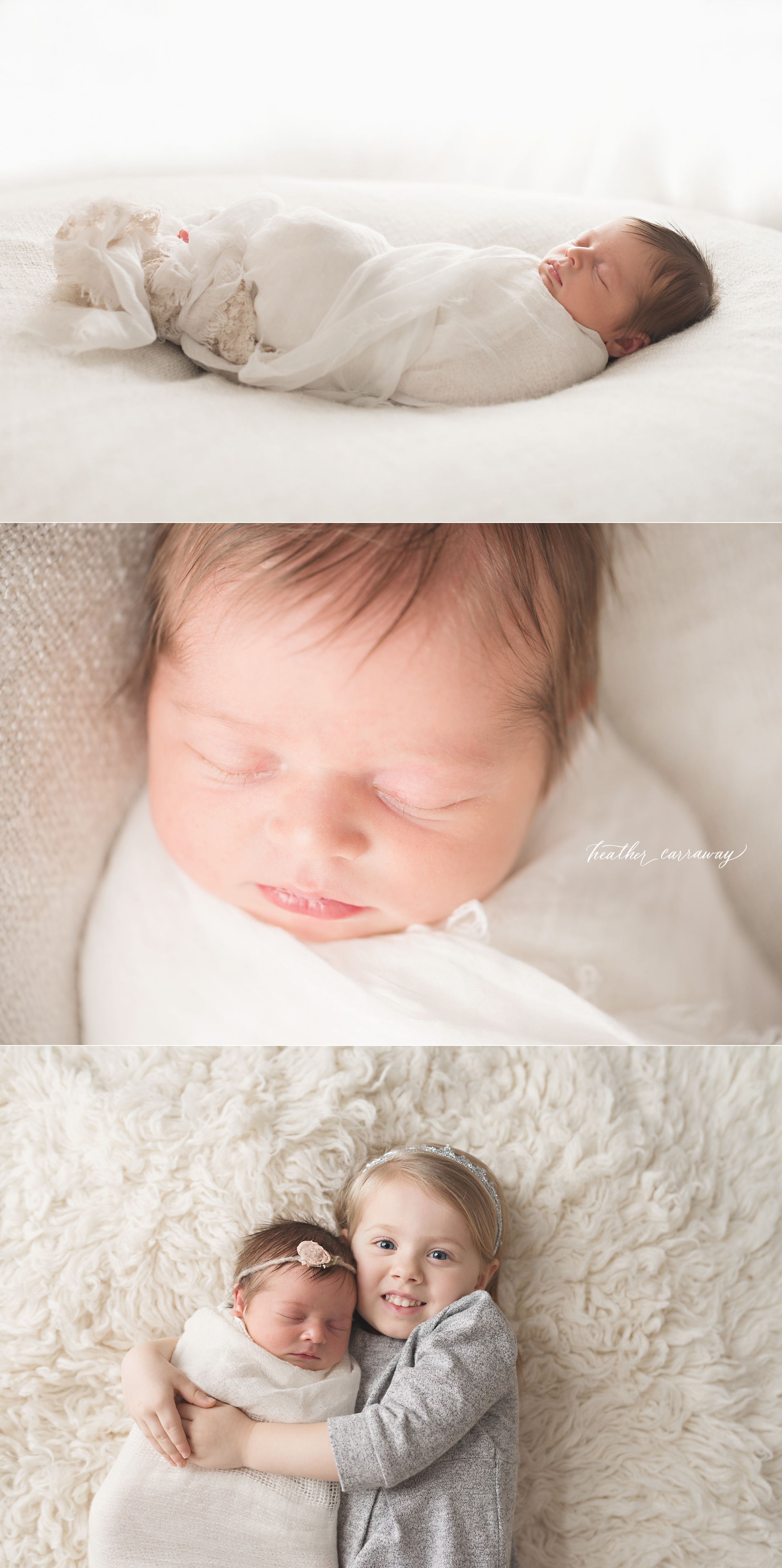 atlanta baby photographer, white and tan newborn photos, natural newborn photography