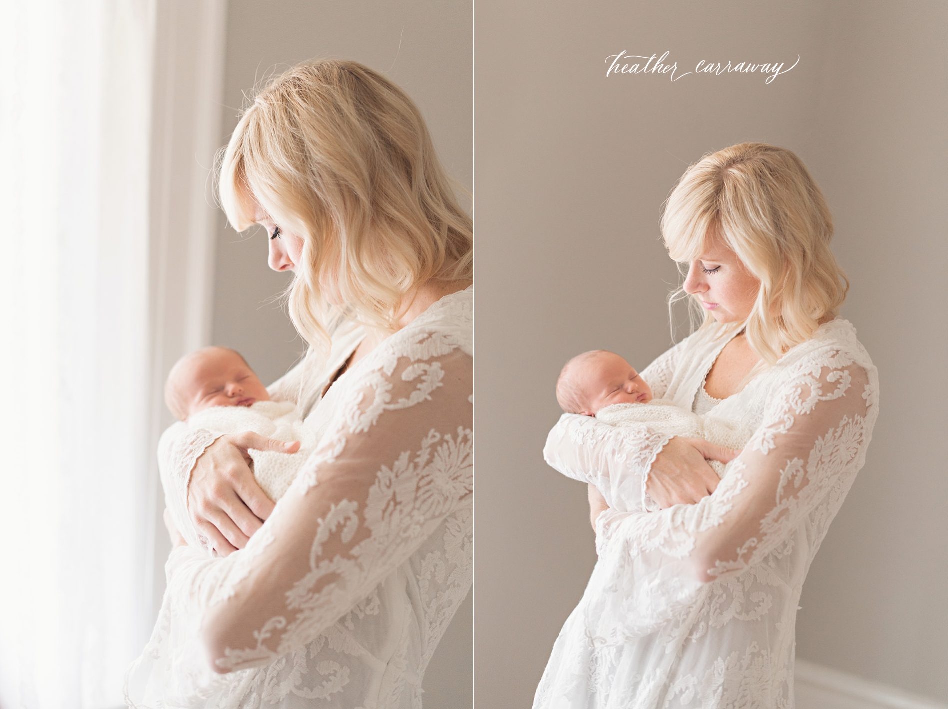 newborn baby photographer in atlanta, lace and cream newborn photos