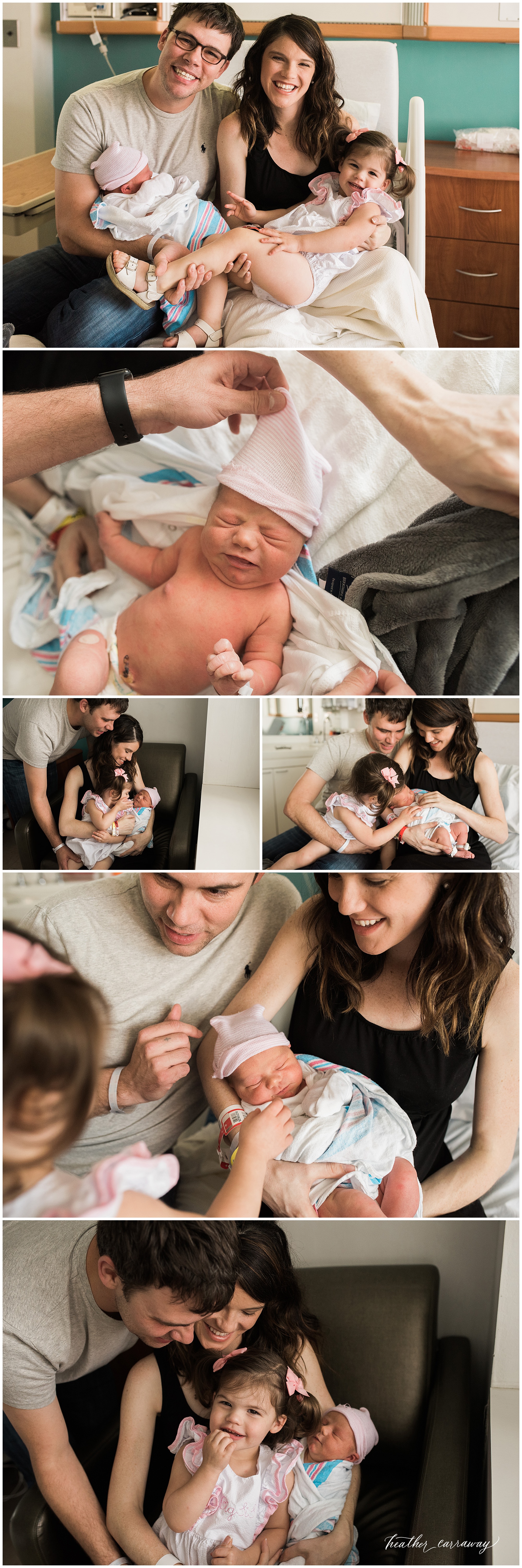 Must Have Pictures of Your Newborn in the Hospital, family in hospital bed