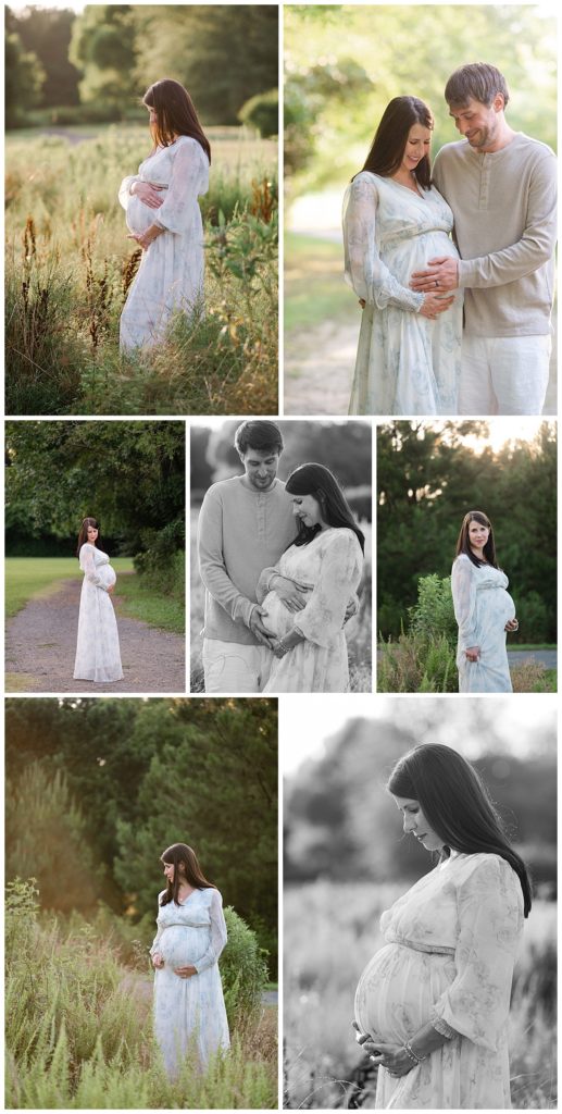 sunset maternity session in roswell ga